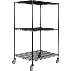 Nexel® 3 Shelf Truck Black Epoxy 72