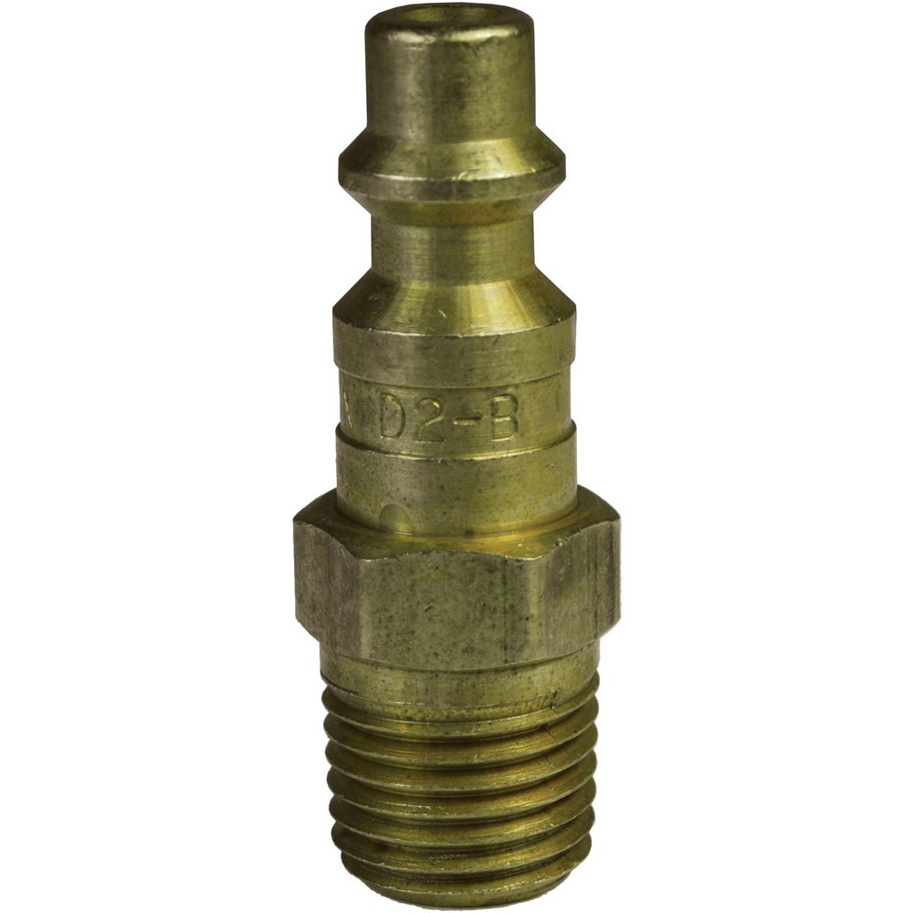 Pneumatic Hose Fittings & Couplings, Fitting Type: Plug , Type: Plug , Interchange Type: Industrial , Thread Type: NPTF , Material: Brass  MPN:D2M2-B