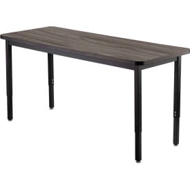 Interion® Utility Table - 72 x 24 - Rustic Gray 750RGY695