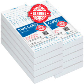 Pyramid Time Systems™ Time Card For Model 3800 Auto Totaling Time Clock Pack of 1000 3800-10MB