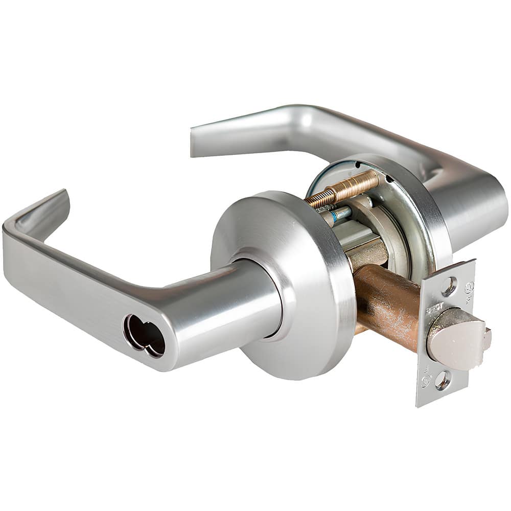 Lever Locksets, Lockset Type: Storeroom , Key Type: Keyed Different , Back Set: 2-3/4 (Inch), Cylinder Type: Less Core , Material: Metal  MPN:9K37D15CS3626