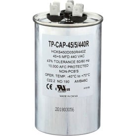 Tradepro® Run Capacitor 45 + 5 MFD 440V Round TP-CAP-45/5/440R