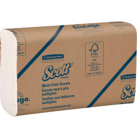 Scott® Multi-Fold Paper Towels 9-2/5 x 9-1/5 White 250 Sheets/Pack - 03650 03650