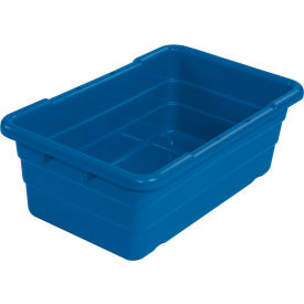 GoVets™ Cross Stack Nest Tote Tub - 25-1/8 x 16 x 8-1/2 Blue - Pkg Qty 6 180334