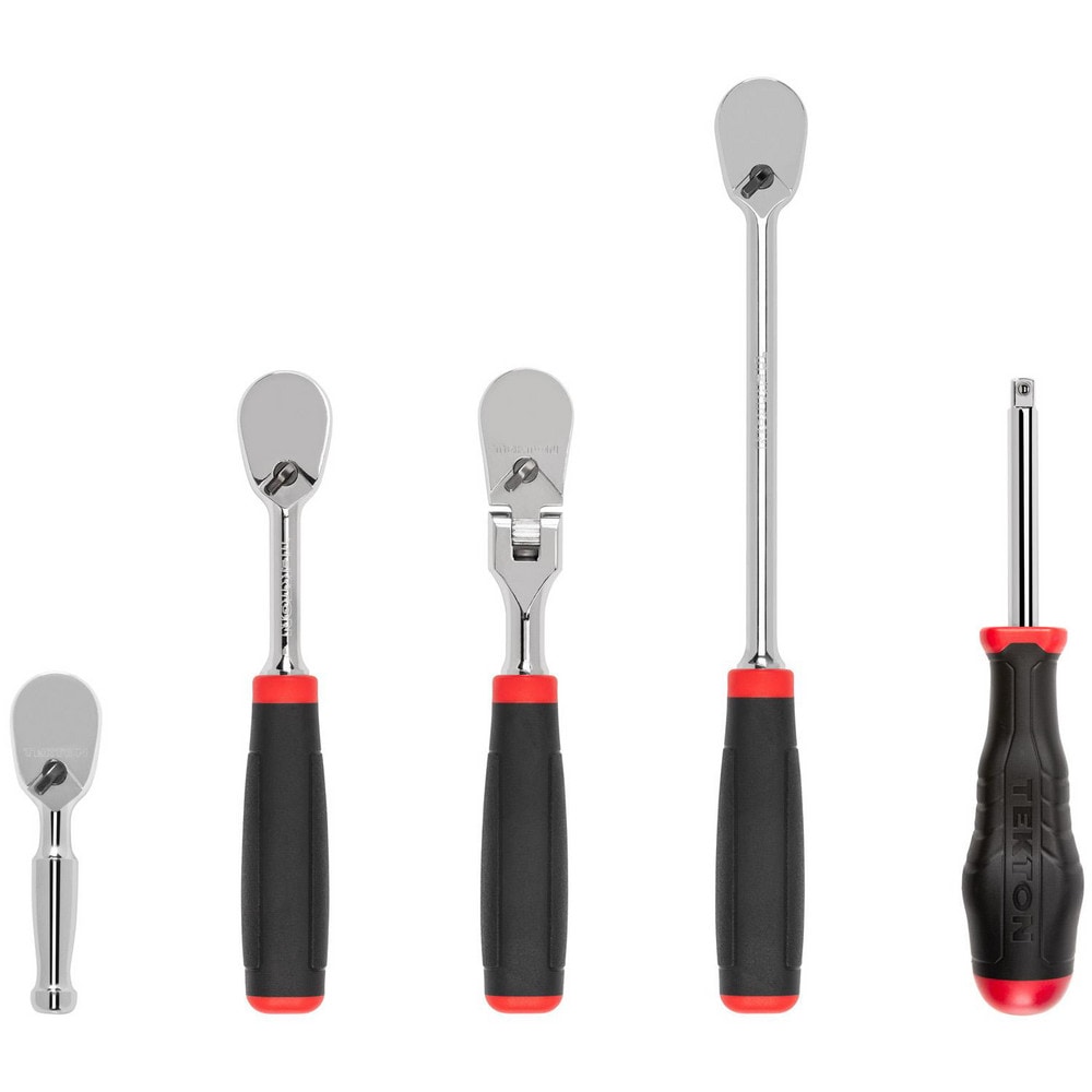 Ratchet Sets, Drive Size: 1/4 in , Overall Length (Inch): 3, 6, 9 , Head Shape: Pear , Head Style: Fixed, Reversible , Head Features: Compact  MPN:SDR99010