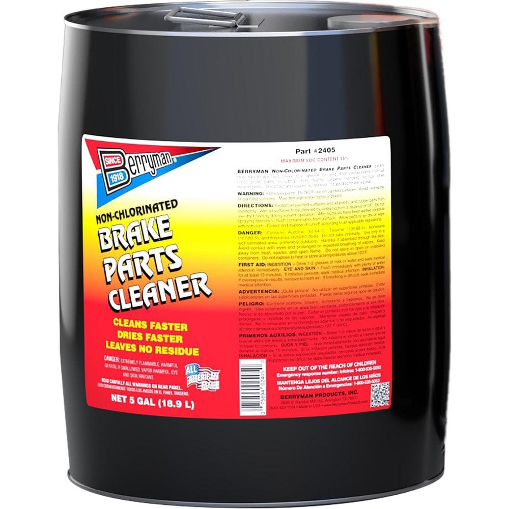 Automotive Cleaners & Degreaser, Product Type: Brake Parts Cleaner (Non-Chlorinated) , Container Type: Pail , Container Size: 5 gal (Pail)  MPN:2405