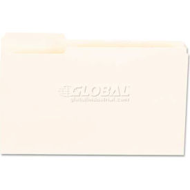 Universal® File Folders 1/3 Cut First Positions One-Ply Top Tab Legal Manila 100/Box 15121