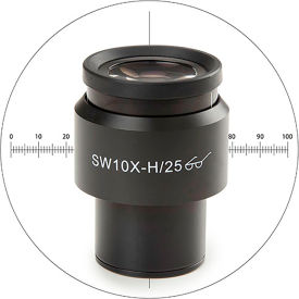 Euromex Super Wide Field SWF 10x/25 mm Eyepiece w/ 10/100 Micrometer & Cross Hair EDX-6010-CM