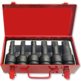 Urrea Hex Fractional Impact Socket Bit Set 75150 3/4