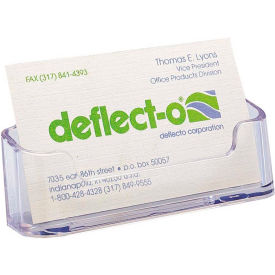 Deflect-o® Desktop Business Card Holder Plastic 2/Pk - Pkg Qty 2 70501