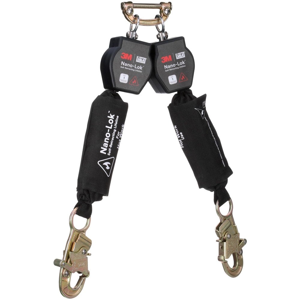 Self-Retracting Lanyards, Lifelines & Fall Limiters, Length (Feet): 6.000 , Housing Material: Thermoplastic , Unit Connector: Single Pin Connector  MPN:7012818543