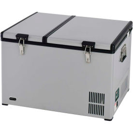 Whynter FM-901DZ 90 Quart Dual Zone Portable Fridge/ Freezer with 12v Option and Wheels FM-901DZ