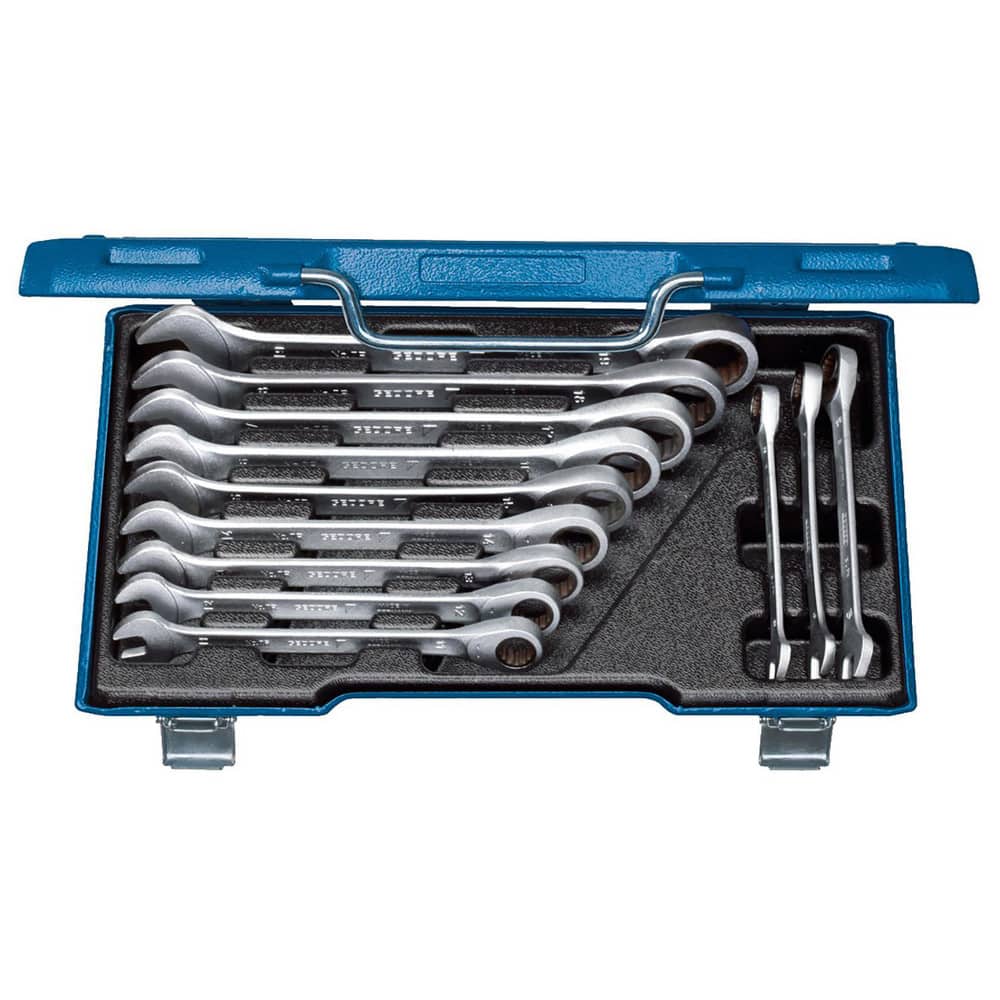 Combination Hand Tool Sets, Set Type: Combination Ratchet Spanner Set , Number Of Pieces: 12 , Container Type: Steel Case , Includes: 7 R 8, 9, 10, 11, 12, 13 MPN:2297442