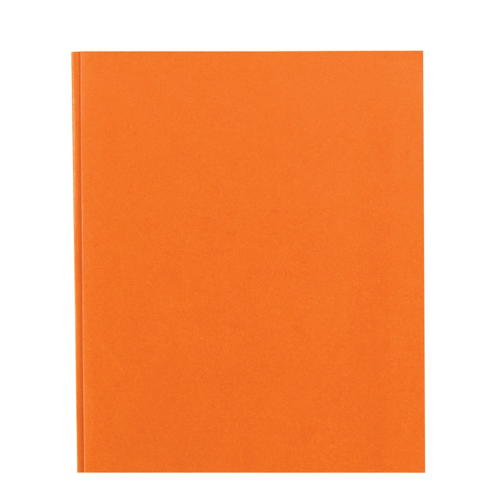 Office Depot Brand 2-Pocket Paper Folder with Prongs, Letter Size, Orange (Min Order Qty 200) MPN:681114-OG