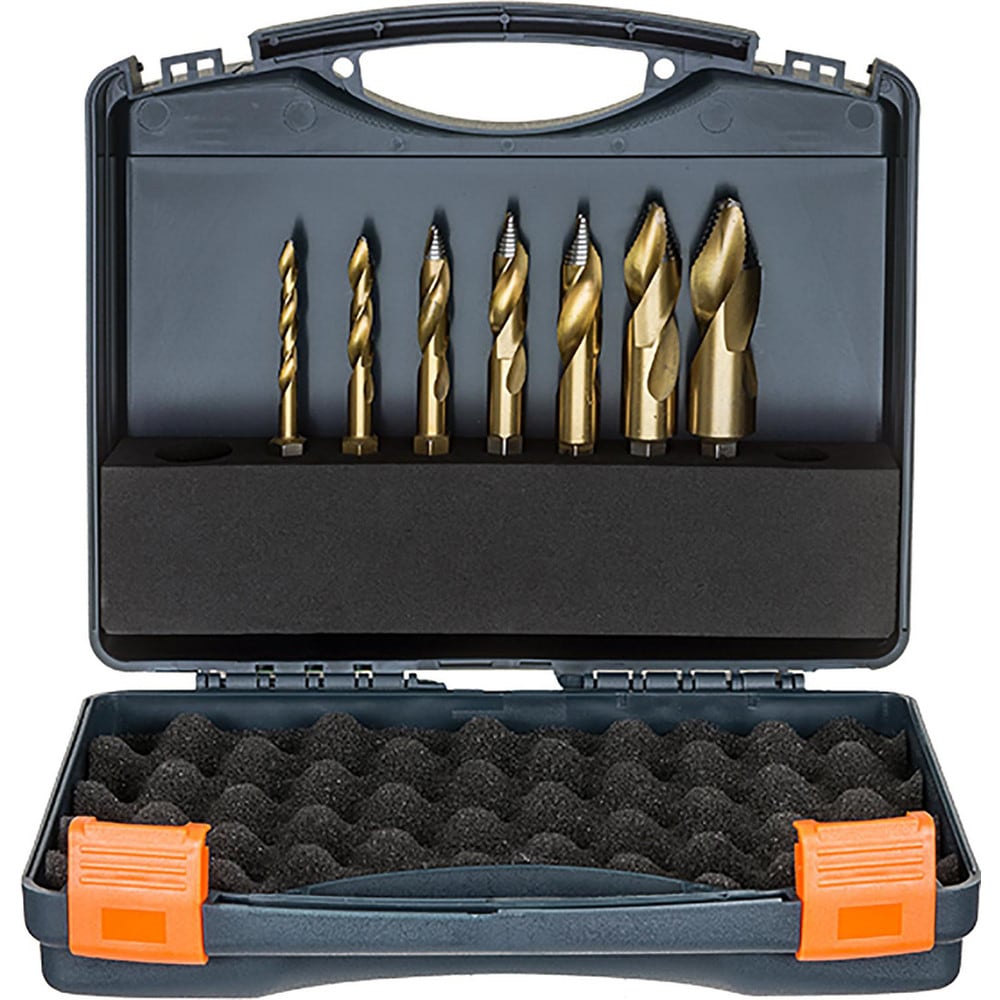 Drill Bit Sets, Drill Bit Set Type: Twist Drill Bits , Number of Pieces: 7.000 , Tool Material: High Speed Steel , Shank Type: Hex, Hex Shank  MPN:209015-SET4