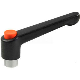 Zinc Die-Cast Adjustable Lever with Push Button and Stainless Steel Components 3/8-16 Tapped 3.07