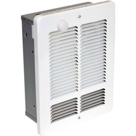 King Forced Air Wall Heater With Built-In Single Pole Thermostat W2415-T-W 500W 240VWHT W2415-T-W