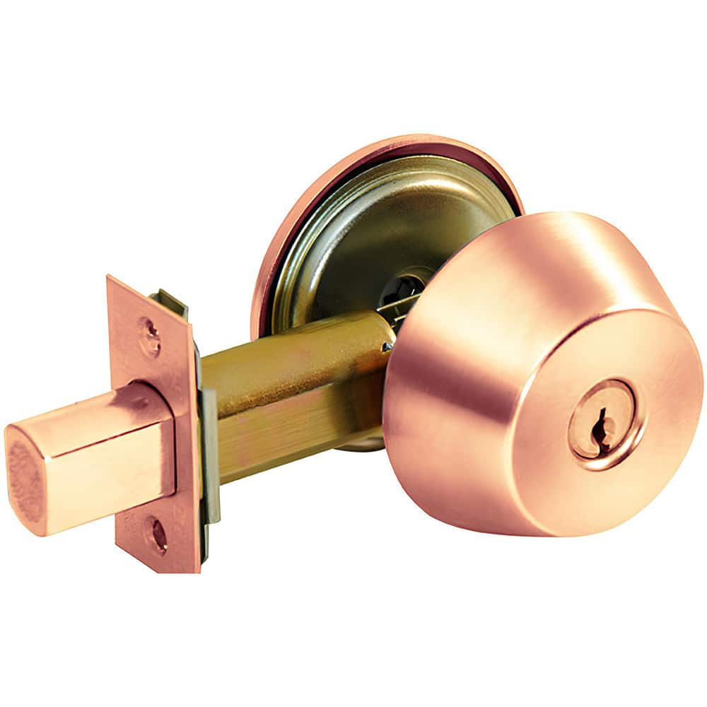 Deadbolts, Deadbolt Type: Deadbolt , Lock Type: Single Cylinder , Key Type: Keyed Different , Mount Type: Through Hole , Material: Steel  MPN:DL2217-612