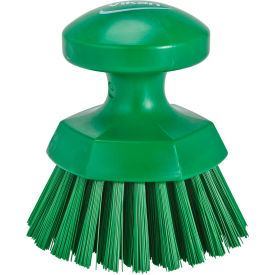 Vikan 38852 Round Hand Brush- Stiff Green 38852