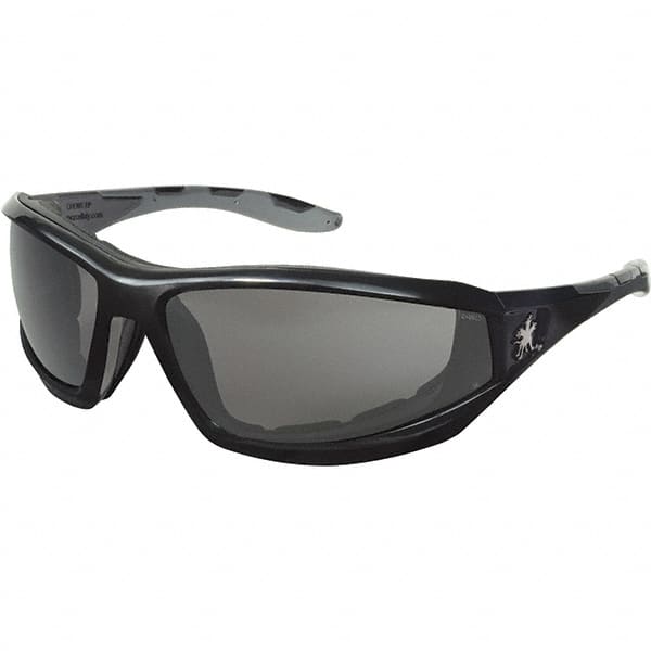 Safety Glass: Anti-Fog & Scratch-Resistant, Polycarbonate, Gray Lenses, Full-Framed, UV Protection MPN:RP212DC