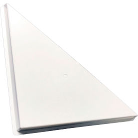 American Louver Triangle Ceiling Vent Air Diverter for 2' x 2' T-Grid Diffusers White STR-ADC-W