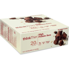 thinkThin High Protein Bars Brownie Crunch 2.1 oz 10 Count 20902478