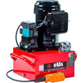 BVA Hydraulic Electric Pump 1.5 HP 3 Gallon 4 Way/3 Position Solenoid Locking Valve 10' Pendant PE50S4L03A