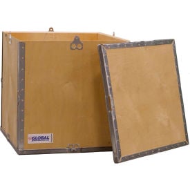 GoVets™ 4 Panel Hinged Shipping Crate w/Lid 17-1/4