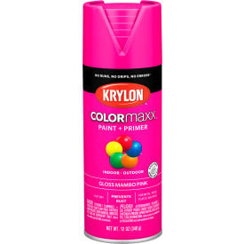 Krylon® Colormaxx™ Paint & Primer 12 oz. Gloss Mambo Pink - Pkg Qty 6 K05528007