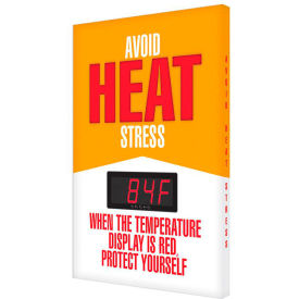 Accuform SCK701 Heat Stress Temperature Sign AVOID HEAT STRESS 28