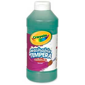 Crayola® Artista II® Washable Tempera Paint Nontoxic 16 oz. Green 543115044