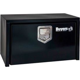 Buyers Steel Underbody Truck Box w/ Stainless Steel Rotary Paddle - Black 18x18x24 - 1702100 1702100