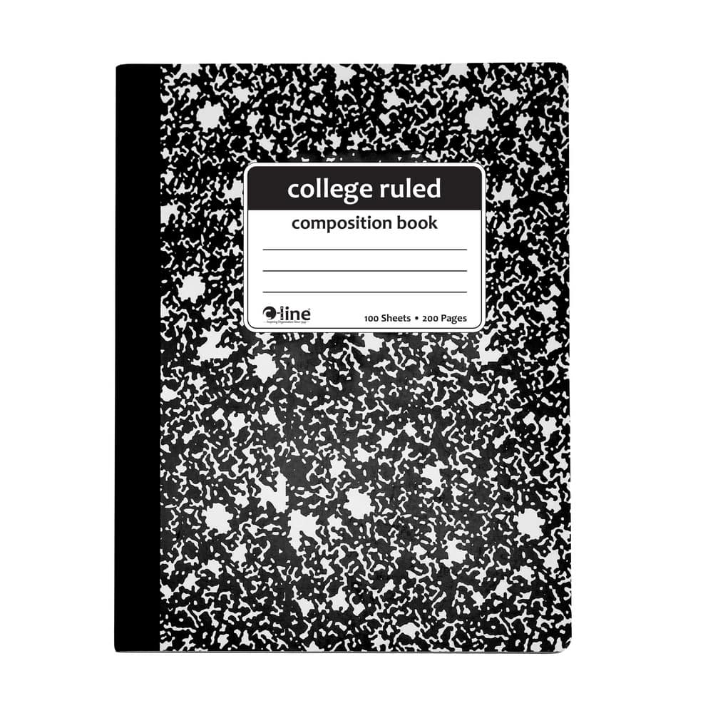 Note Pads, Writing Pads & Notebooks, Product Type: Composition Notebook , Paper Color: White , Style of Rule: College , Cover Color: Black Marble  MPN:22022-CT