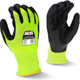 Radians® RWG564S Axis™ Cut Resistant Gloves Foam Nitrile Palm Hi-Vis Grn/Blk S 1 Pair - Pkg Qty 12 RWG564S