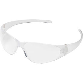 MCR Safety CK110AF Checkmate Safety Glasses Clear Lens Clear Frame Hard Coat CK110AF