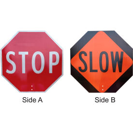 Plasticade® Stop/Slow Sign ABS Plastic High Intensity Prismatic Grade 24