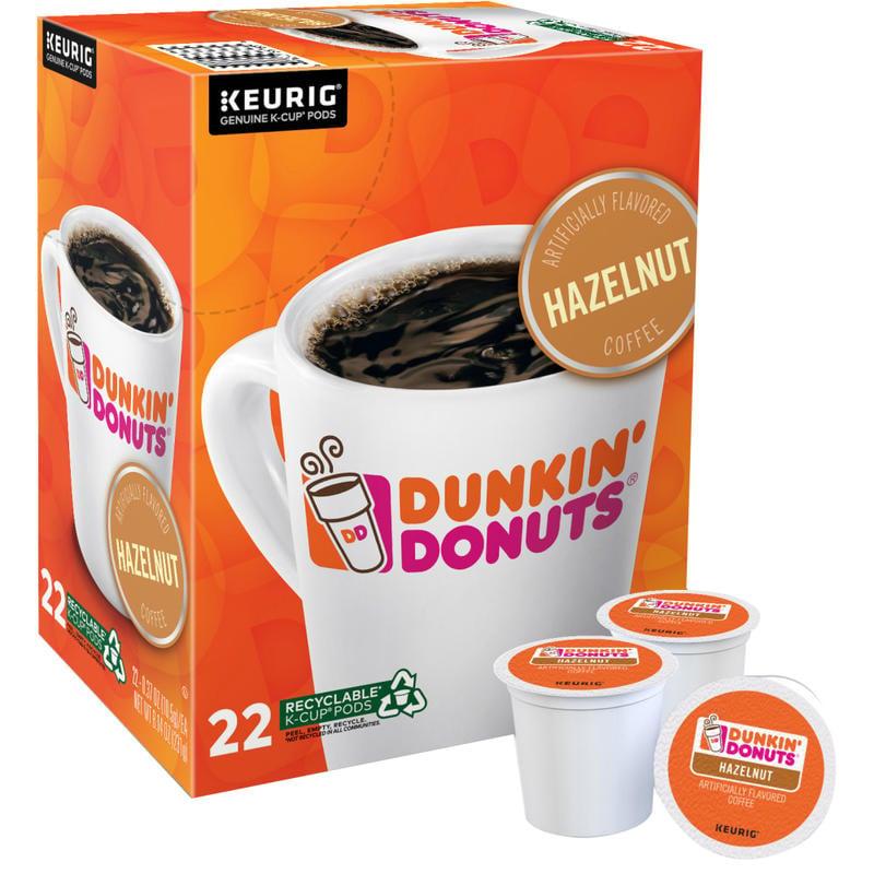 Dunkin Donuts Single-Serve Coffee K-Cup, Hazelnut, Carton Of 22 (Min Order Qty 3) MPN:10881334012702