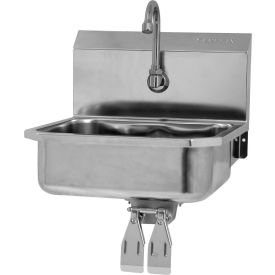 Sani-Lav® 605D Wall Mount Sink With Double Knee Pedal Valve D605