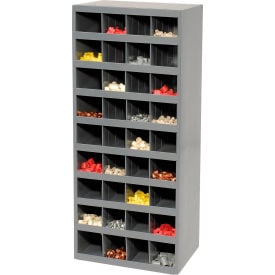 Durham Steel Storage Parts Bin Cabinet 358-95 Open Front - 36 Compartments 358-95