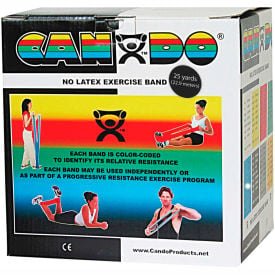 CanDo® Latex-Free Exercise Band Black 25 Yard Roll 1 Roll/Box 10-5635