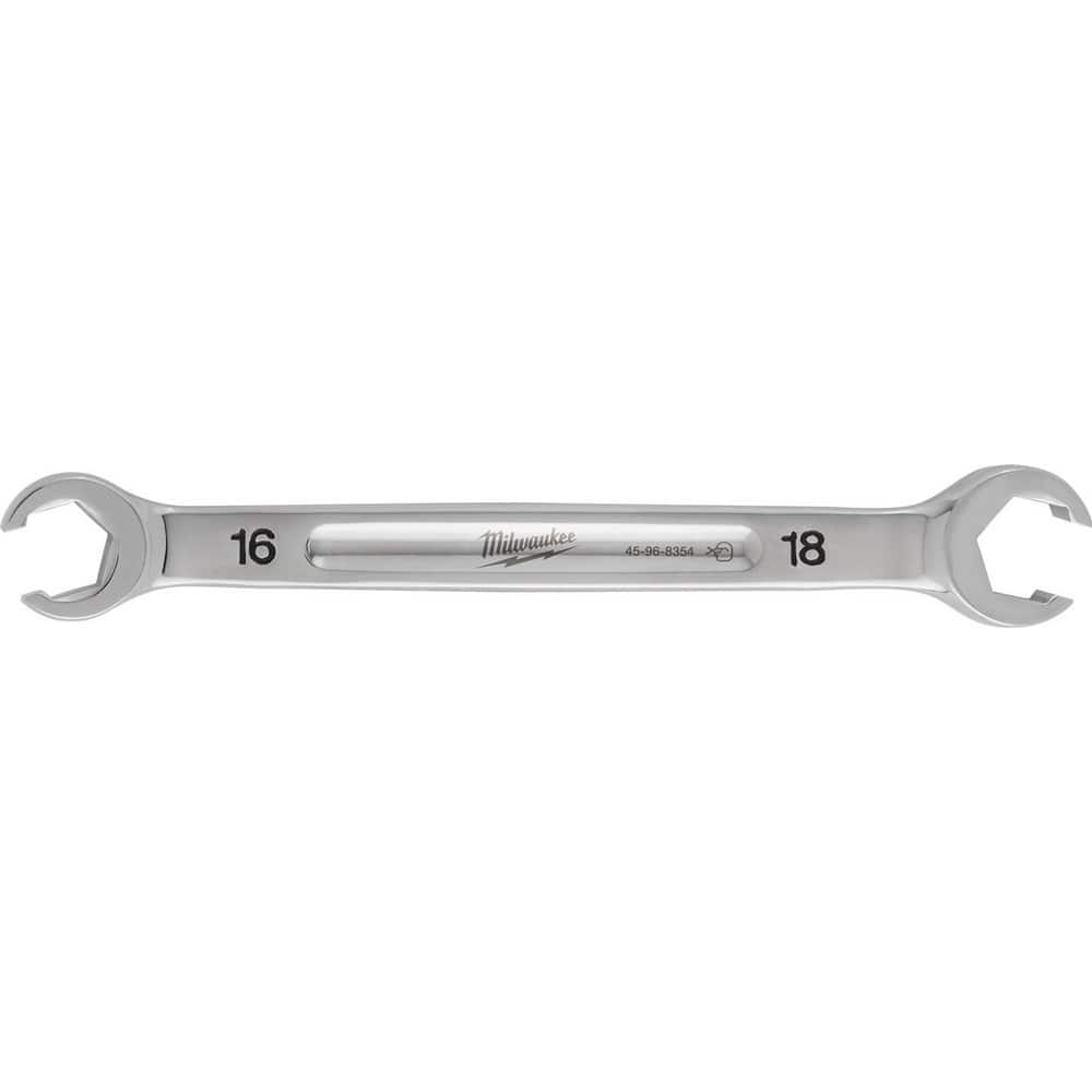 Flare Nut Wrenches, Wrench Type: Open End , Wrench Size: 16x18 mm , Head Type: Straight , Double/Single End: Double , Opening Type: 6-Point Flare Nut  MPN:45-96-8354