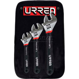 Urrea Cushion Grip Adjustable Wrench Set 795G 8