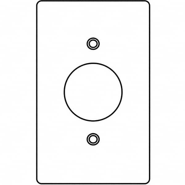 Wall Plates, Wall Plate Type: Outlet Wall Plates , Color: Gray , Wall Plate Configuration: Single Outlet , Material: Aluminum , Shape: Rectangle  MPN:1FG