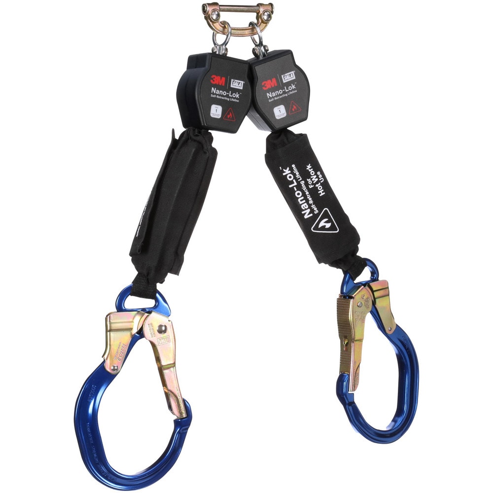 Self-Retracting Lanyards, Lifelines & Fall Limiters, Length (Feet): 6.000 , Housing Material: Thermoplastic , Unit Connector: Single Pin Connector  MPN:7012818549