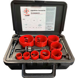 Cle-Line Series FGHK Journeymans M42 Hole Saw Kit 13PC 3/47/81-1/81-3/81-1/21-3/422-1/42-1/2 C43163