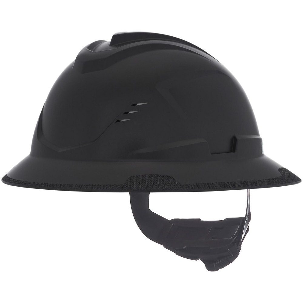 Hard Hats, Hard Hat Style: Full Brim , Color: Black , Adjustment Type: Ratchet , Application: Construction, Energy Company, Heat Protection, Manufacturing MPN:10215835