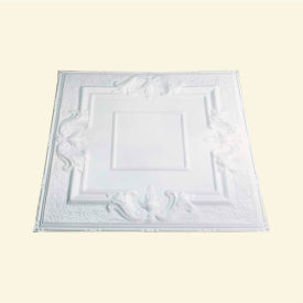 Great Lakes Tin Niagara 2' X 2' Lay-in Tin Ceiling Tile in Matte White - Y54-01 Y54-01