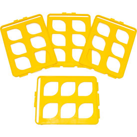 SP Bel-Art Switch-Grid Test Tube Rack Grids For 25-30mm Tubes Yellow 4Pk 187453000