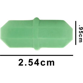 Bel-Art Spinbar Rare Earth Teflon Octagon Magnetic Stirring Bar 2.54 x 0.95cm Green 371020138