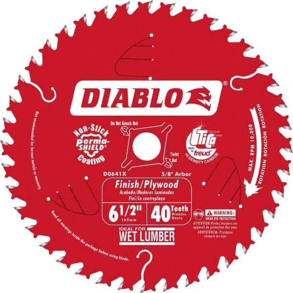 Wet & Dry Cut Saw Blade: 6-1/2